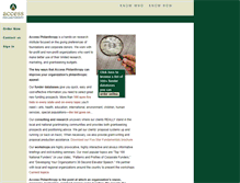 Tablet Screenshot of funders.accessphilanthropy.com